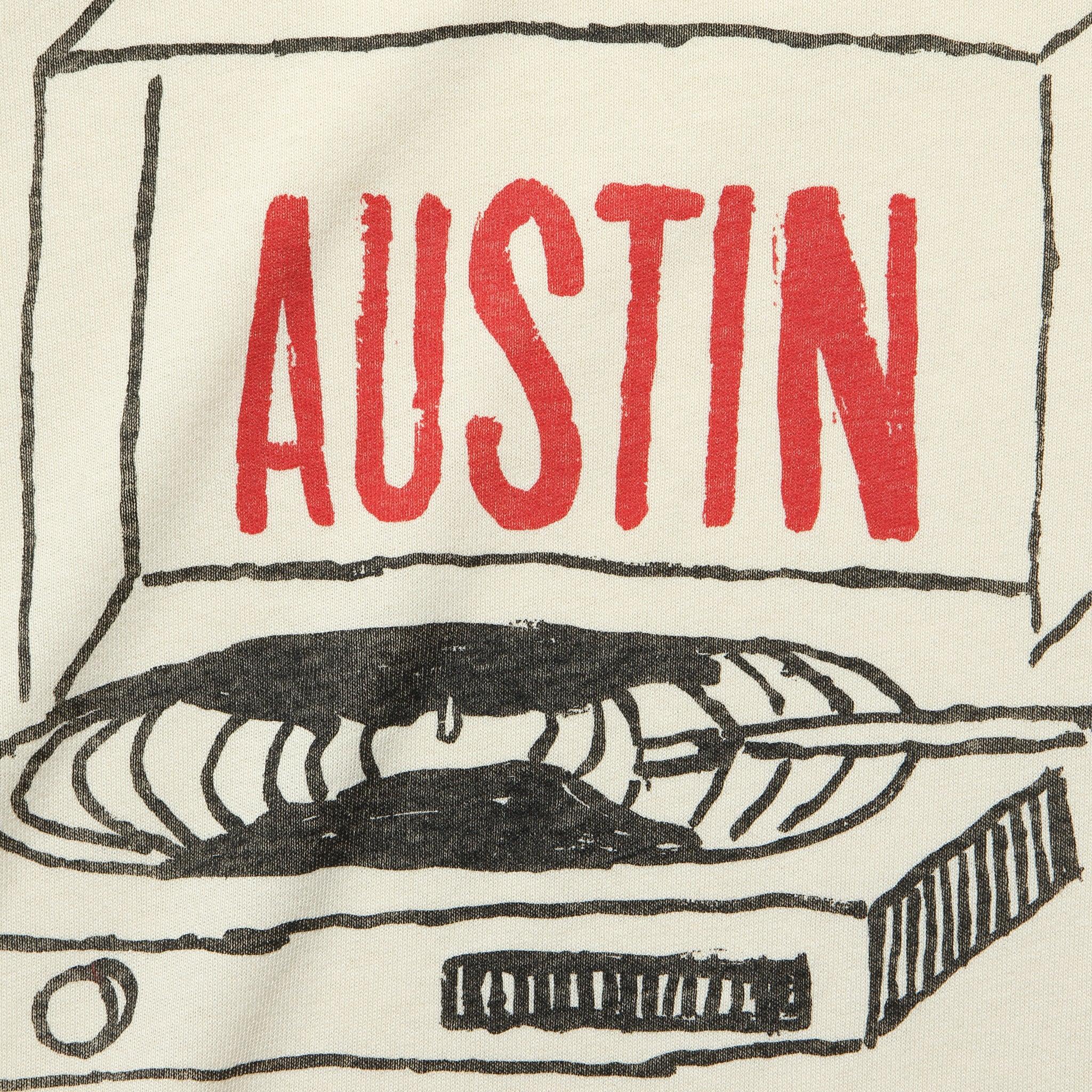 Austin Record Tee - Vintage White Product Image