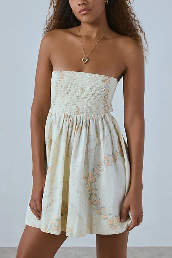BDG Juliana Smocked Strapless Mini Dress Womens at Urban Outfitters Product Image