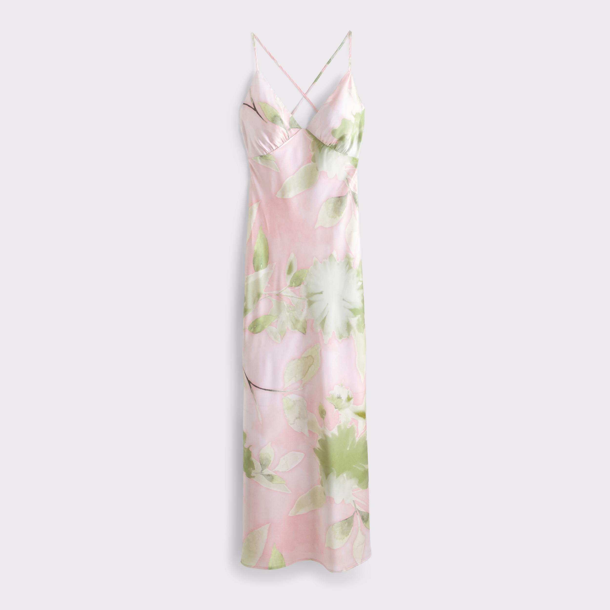 The A&F Julia Slip Tie-Back Maxi Dress Product Image