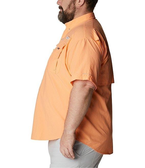 Columbia PFG Big & Tall Bahama II Solid Short-Sleeve Woven Shirt Product Image