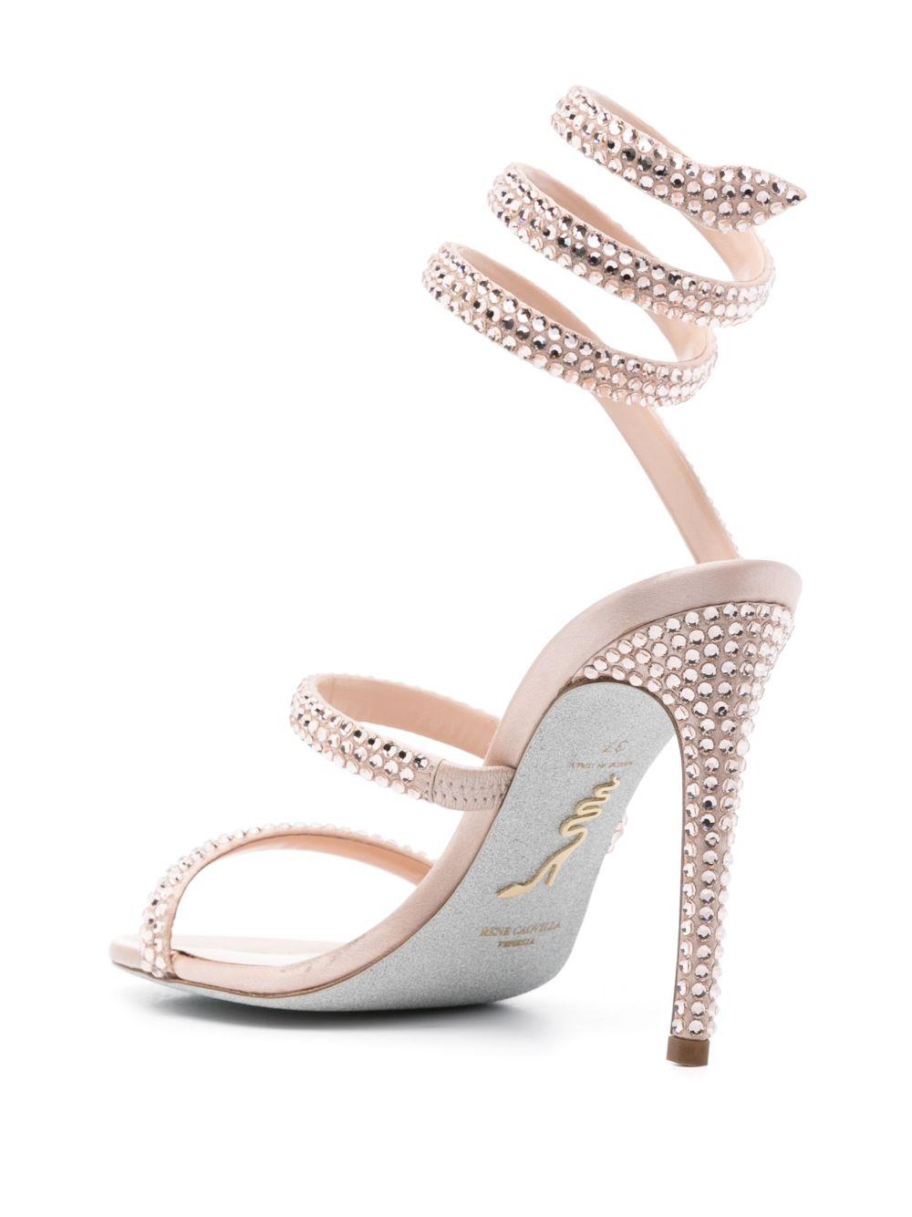 Cleo 105mm rhinestone-embellished sandals Product Image