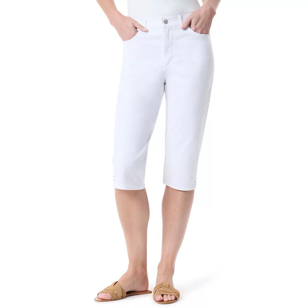 Womens Gloria Vanderbilt Amanda Skimmer Capri Pants Purple Dream Product Image