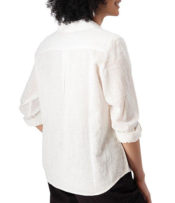 Aventura The Laken Organic Cotton Roll-Tab Sleeve Popover Top Product Image