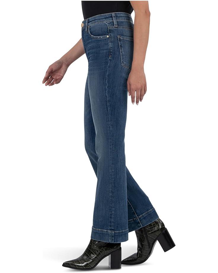 Women's KUT from the Kloth Petite Kelsey High Rise Fab Ab Ankle Flare With Wide Hem Product Image