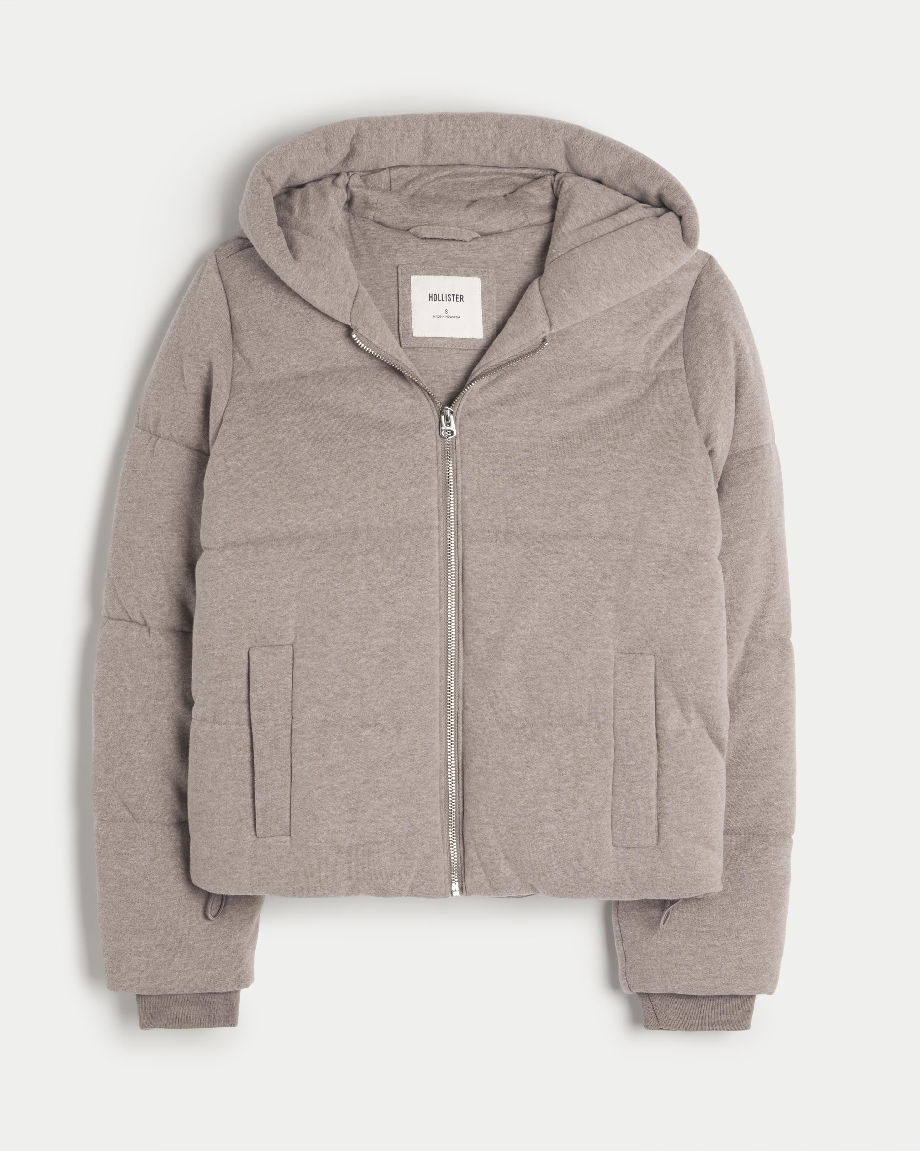 Fleece Hooded Puffer Jacket Product Image