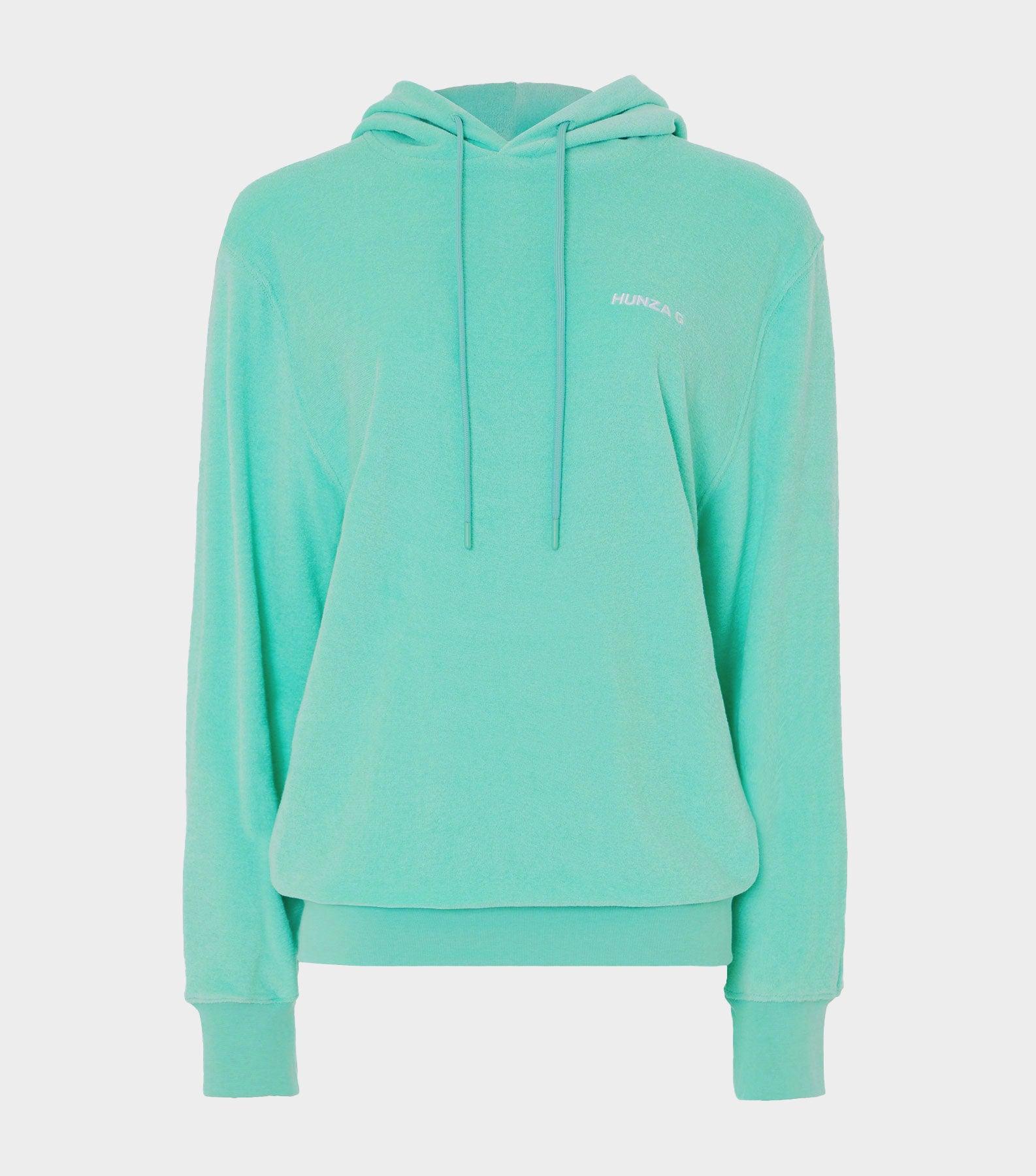 Terry Towelling Hoodie - Mint Product Image