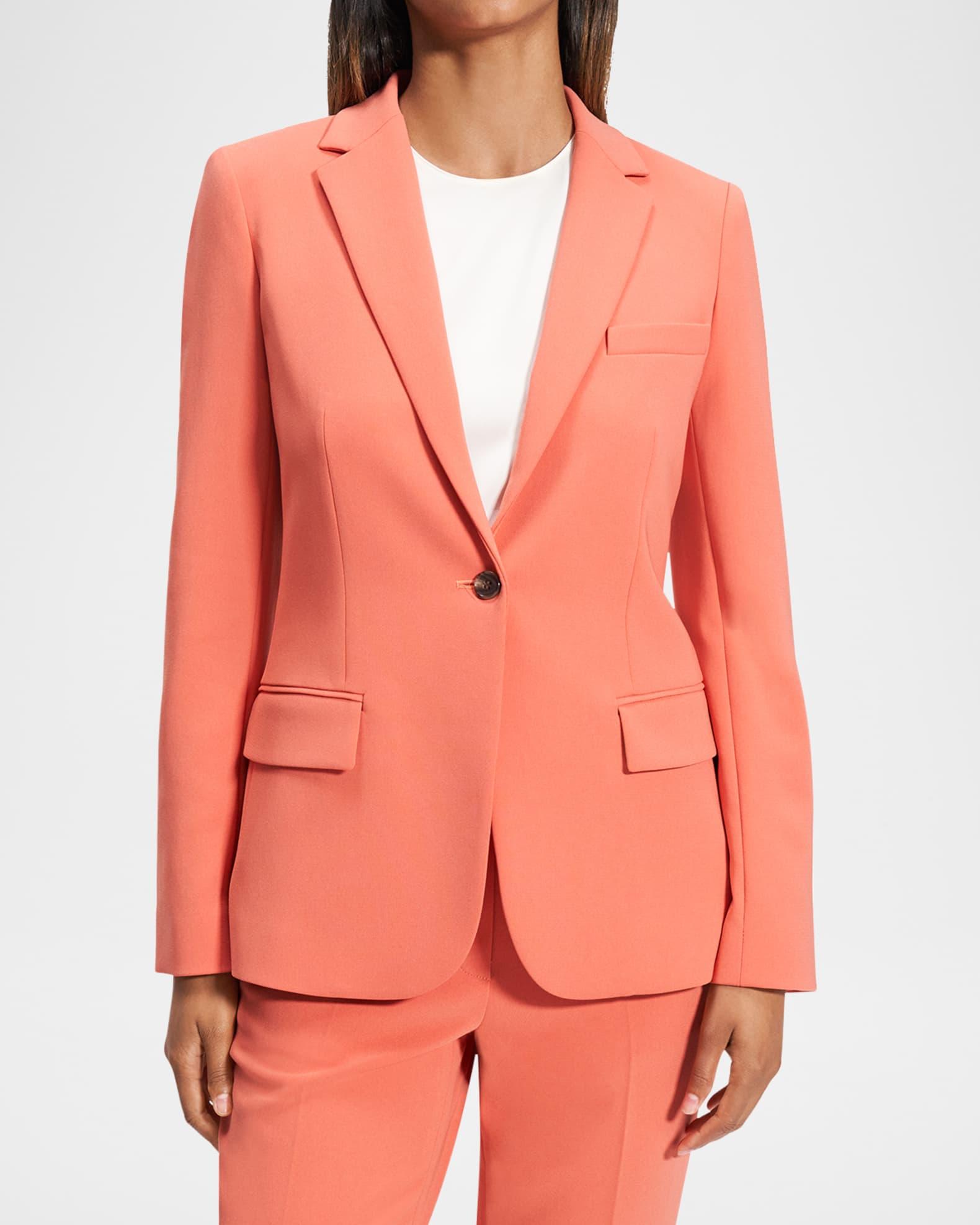 Admiral Crepe One-Button Staple Blazer Product Image
