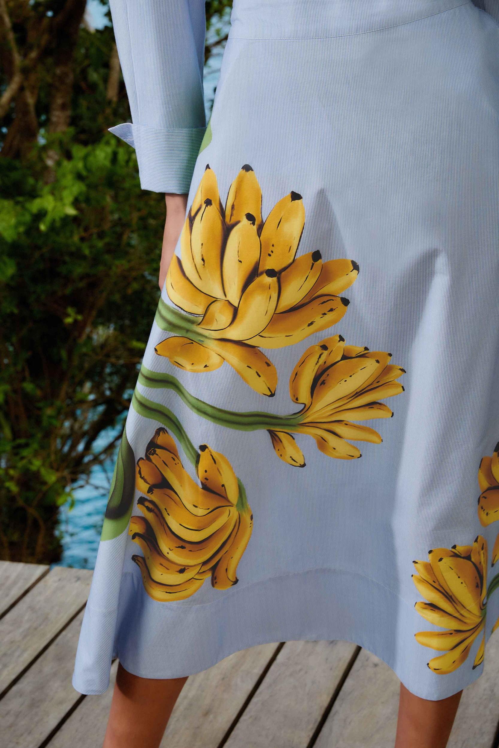 Blue Banana Cocina Striped Midi Skirt Product Image