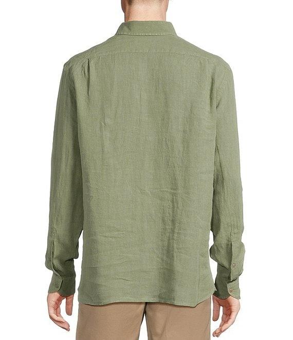 Cremieux Blue Label Cape Town Collection Solid Long Sleeve Woven Linen Shirt Product Image