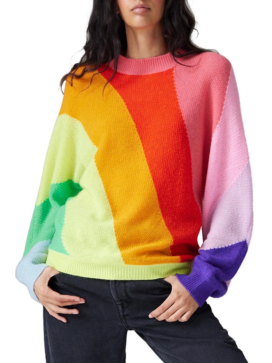 Womens Gauzy Elton Rainbow Sweater Product Image