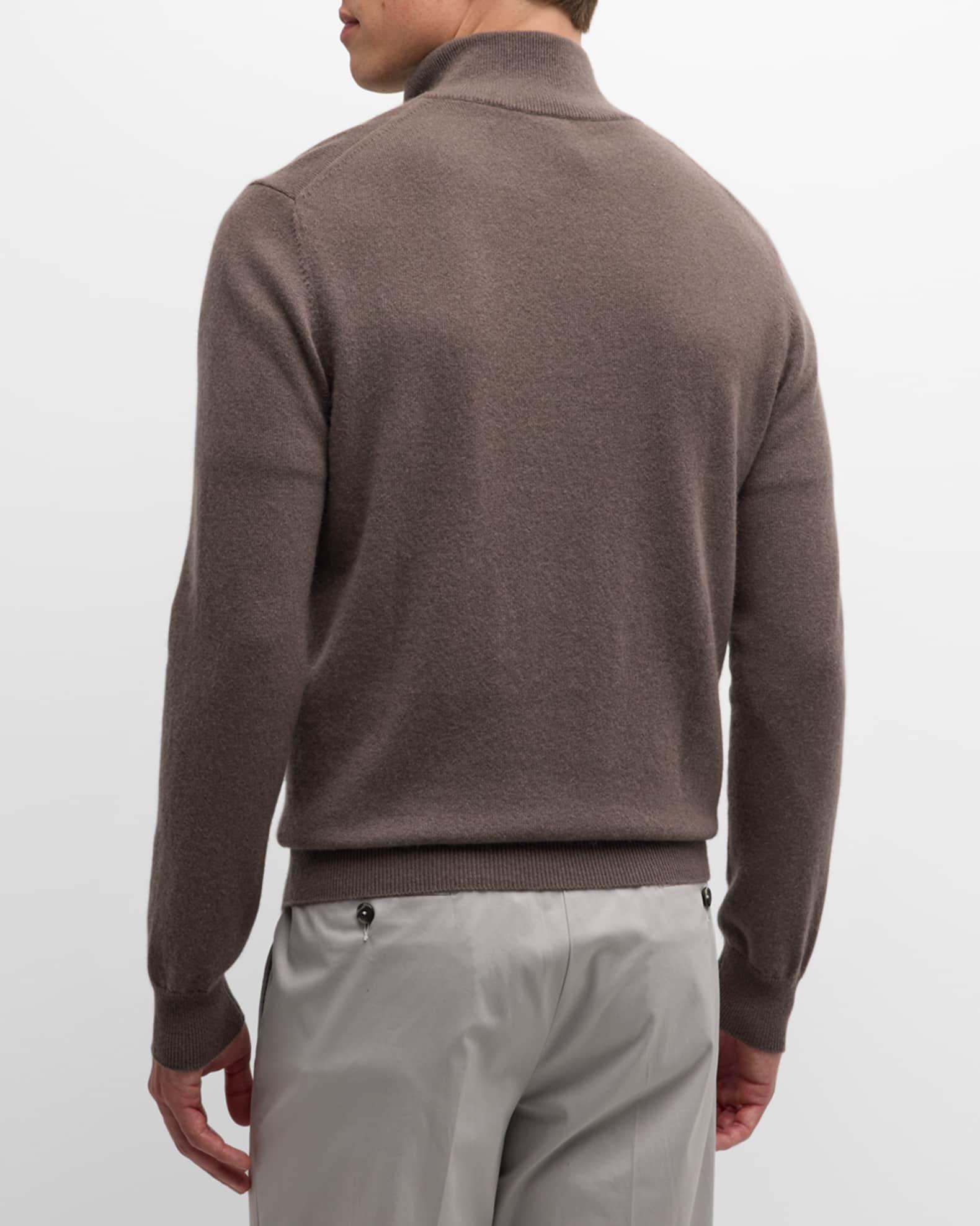 Men's Cashmere Quarter-Zip Sweater Product Image