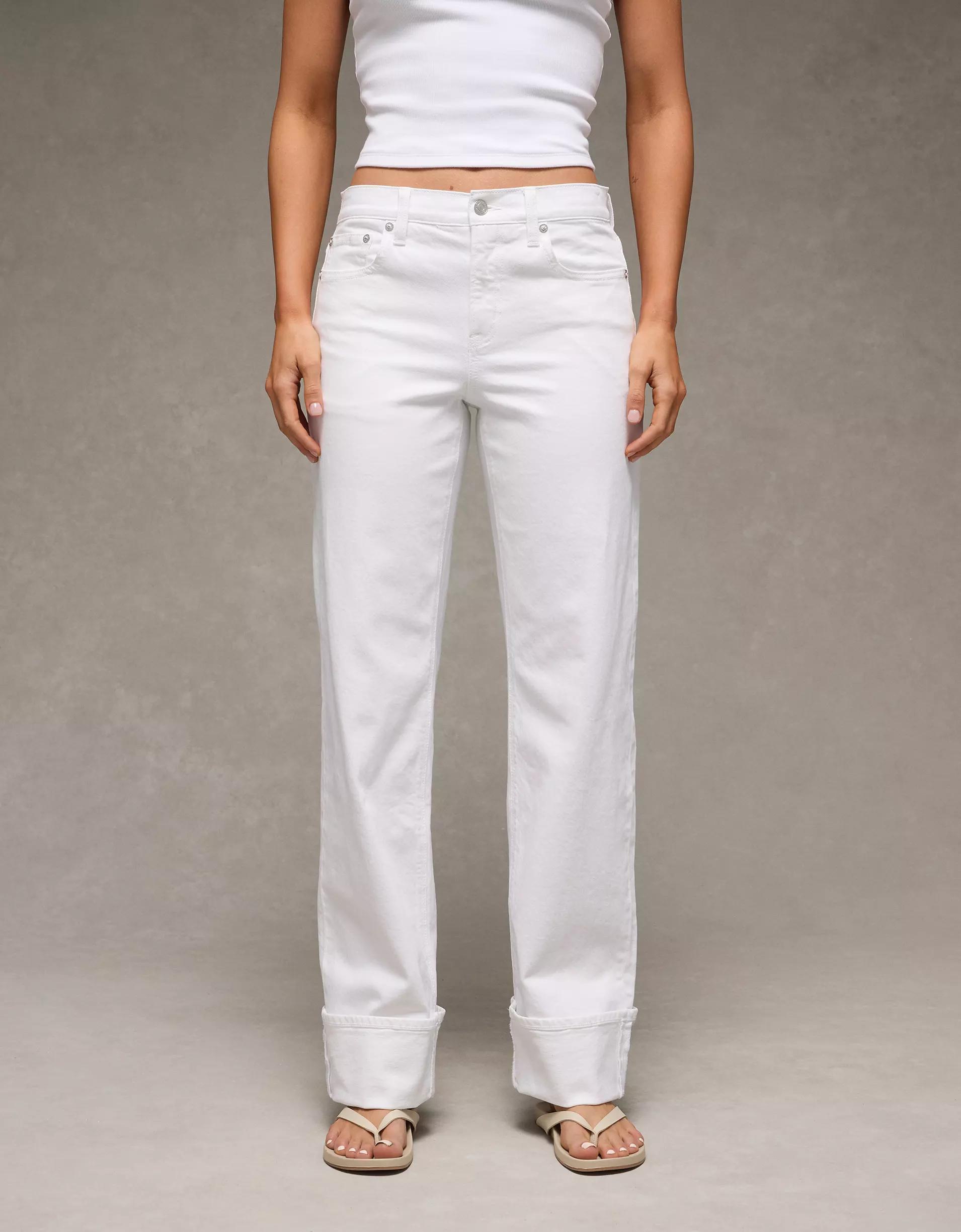 AE Stretch High-Waisted Stovepipe Jean Product Image
