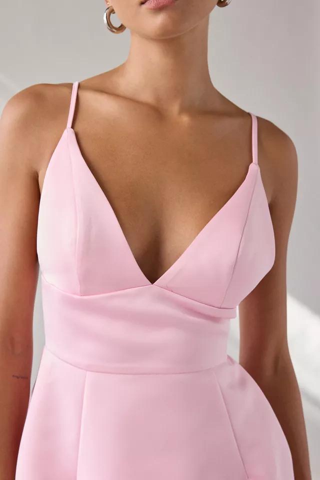 Kimchi Blue Petit Fours Fit-And-Flare Satin Mini Dress Product Image