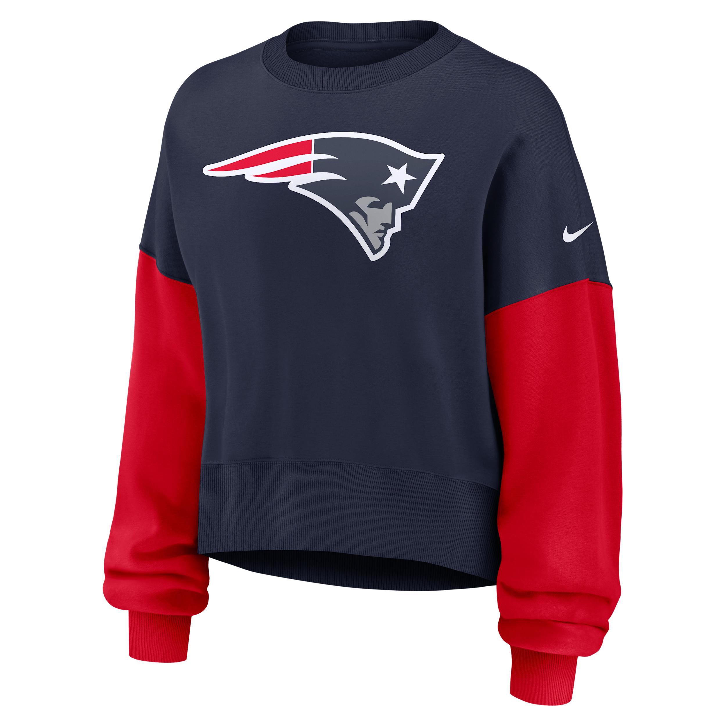 New England Patriots Nike Womens NFL Pullover Crew | 01D7069K8K-SD2 Product Image