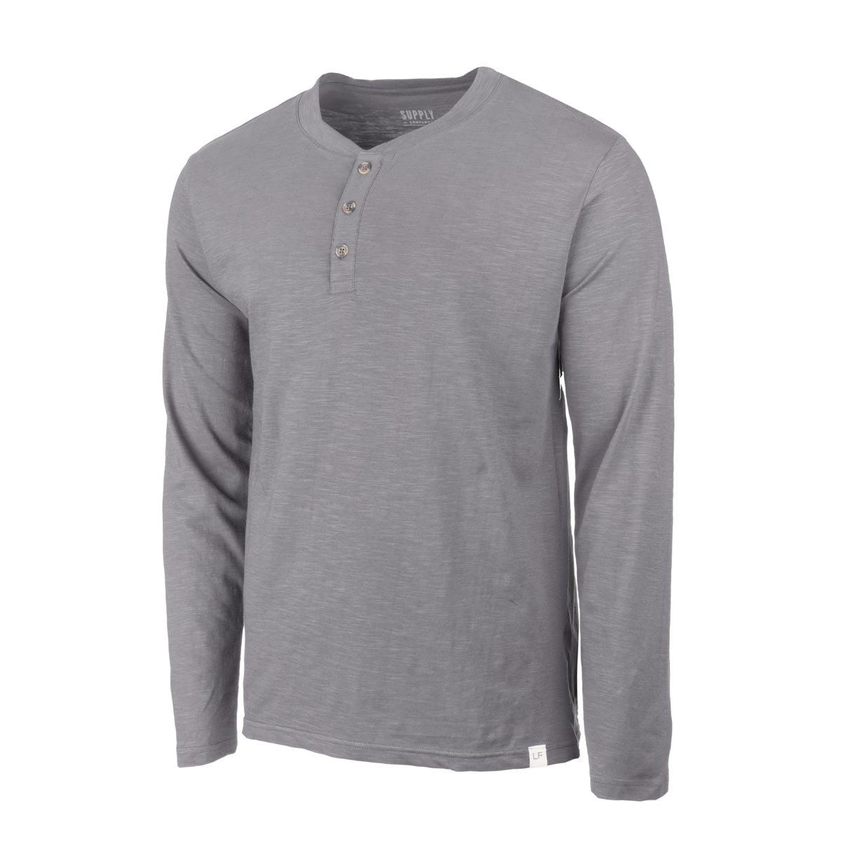 London Fog Men's Long Sleeve Henley Product Image