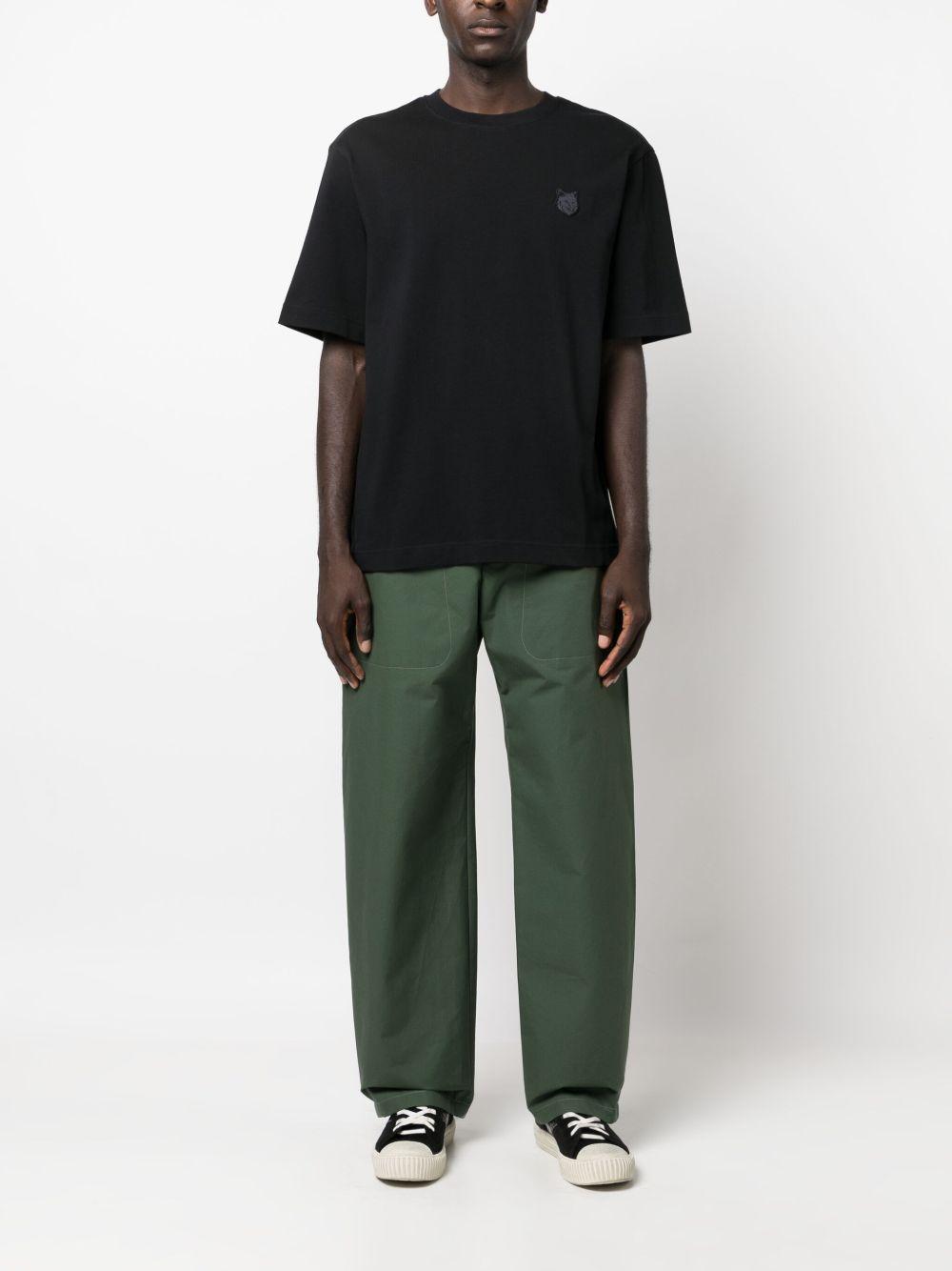 fox-patch cotton T-shirt Product Image