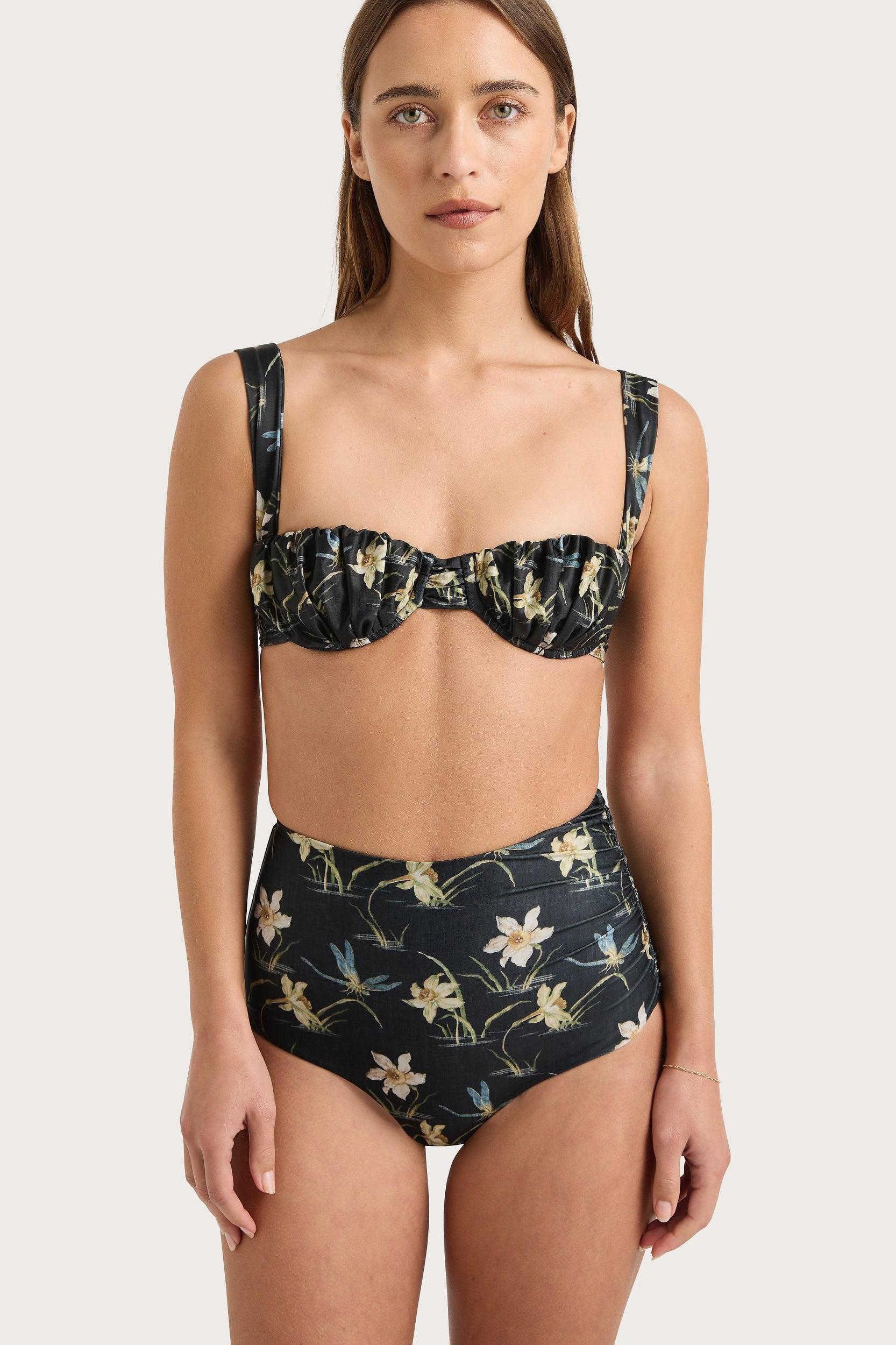 Emily Bikini Top Daffodil Print - Final Sale Product Image