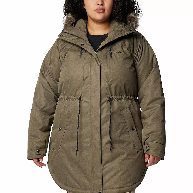 Plus Size Columbia Suttle Mountain™ II Mid Insulated Jacket, Women's, Size: 3XL, Stone Green Product Image