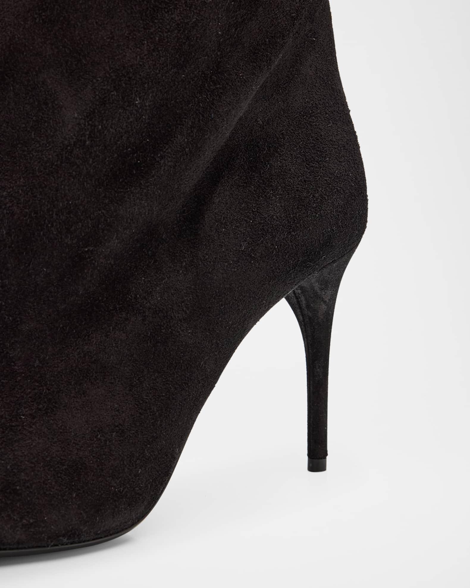 Cuissardes Stiletto Leather Knee Boots  Product Image