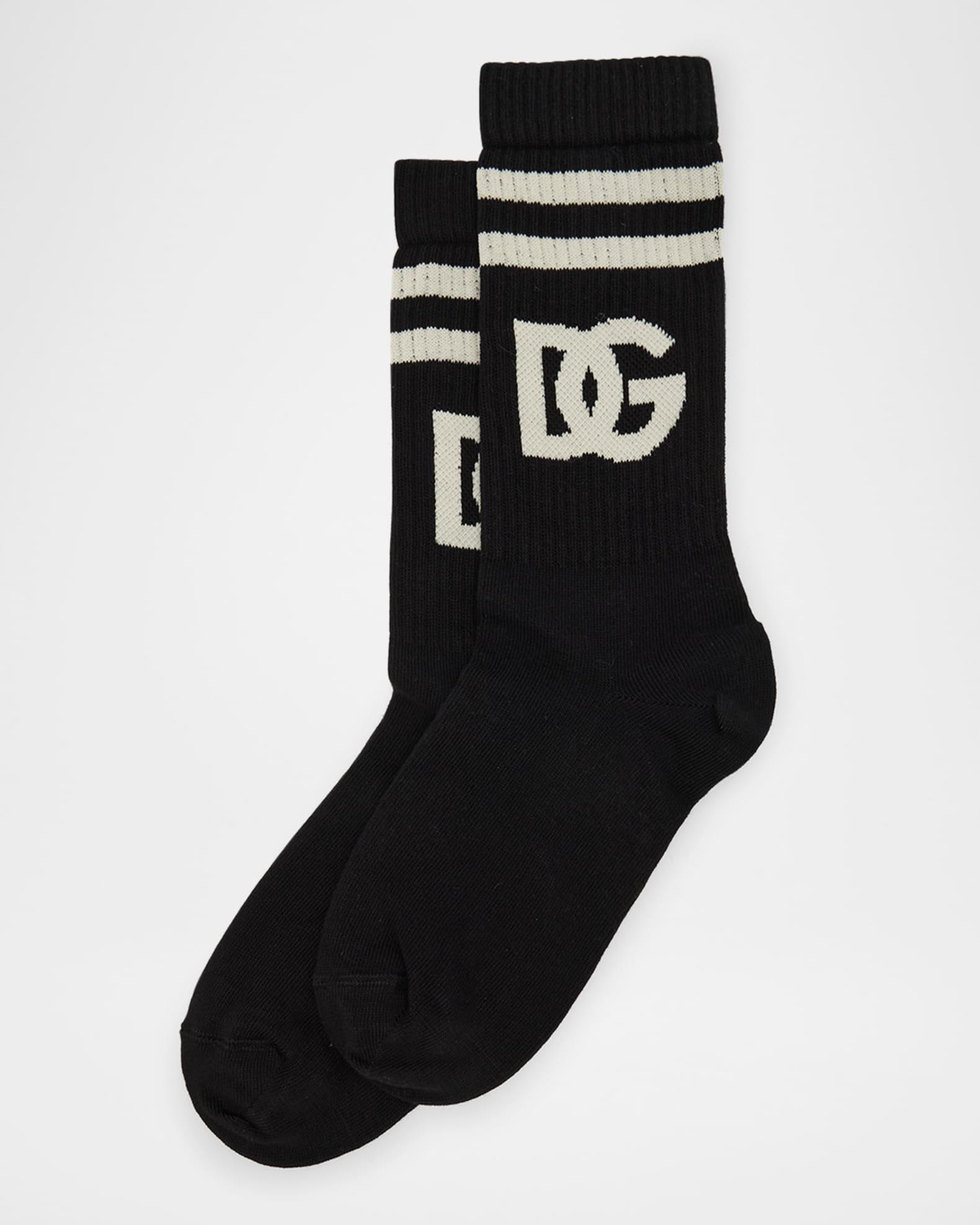Men's Cotton Knit Large Logo Sport Socks Product Image
