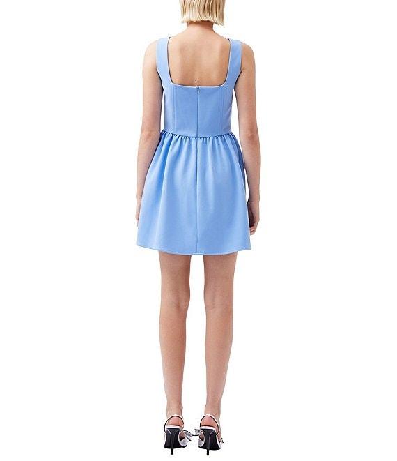 French Connection Whisper Square Neck Sleeveless Corset Mini Dress Product Image