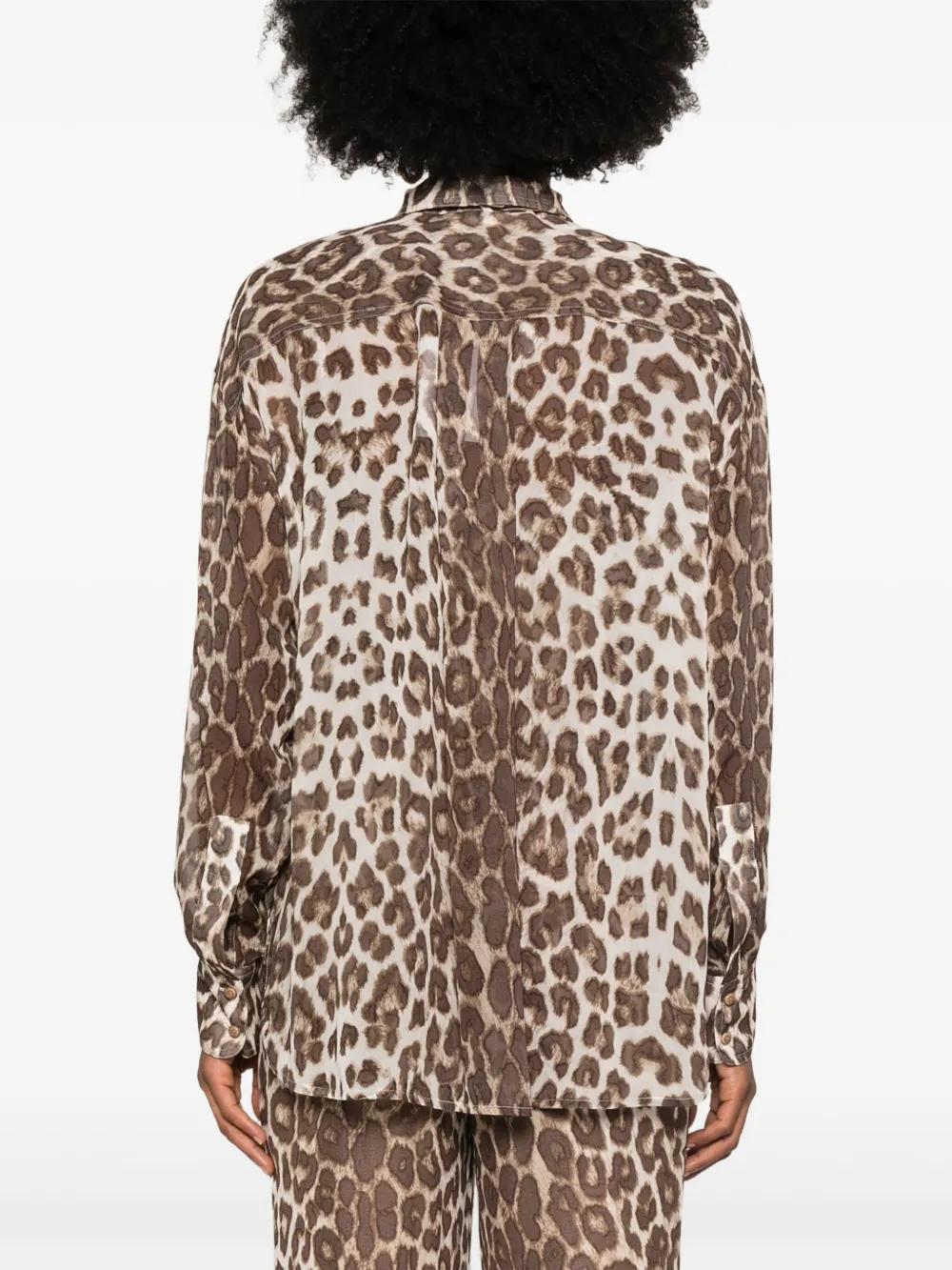 Illustration leopard-print shirt  Product Image