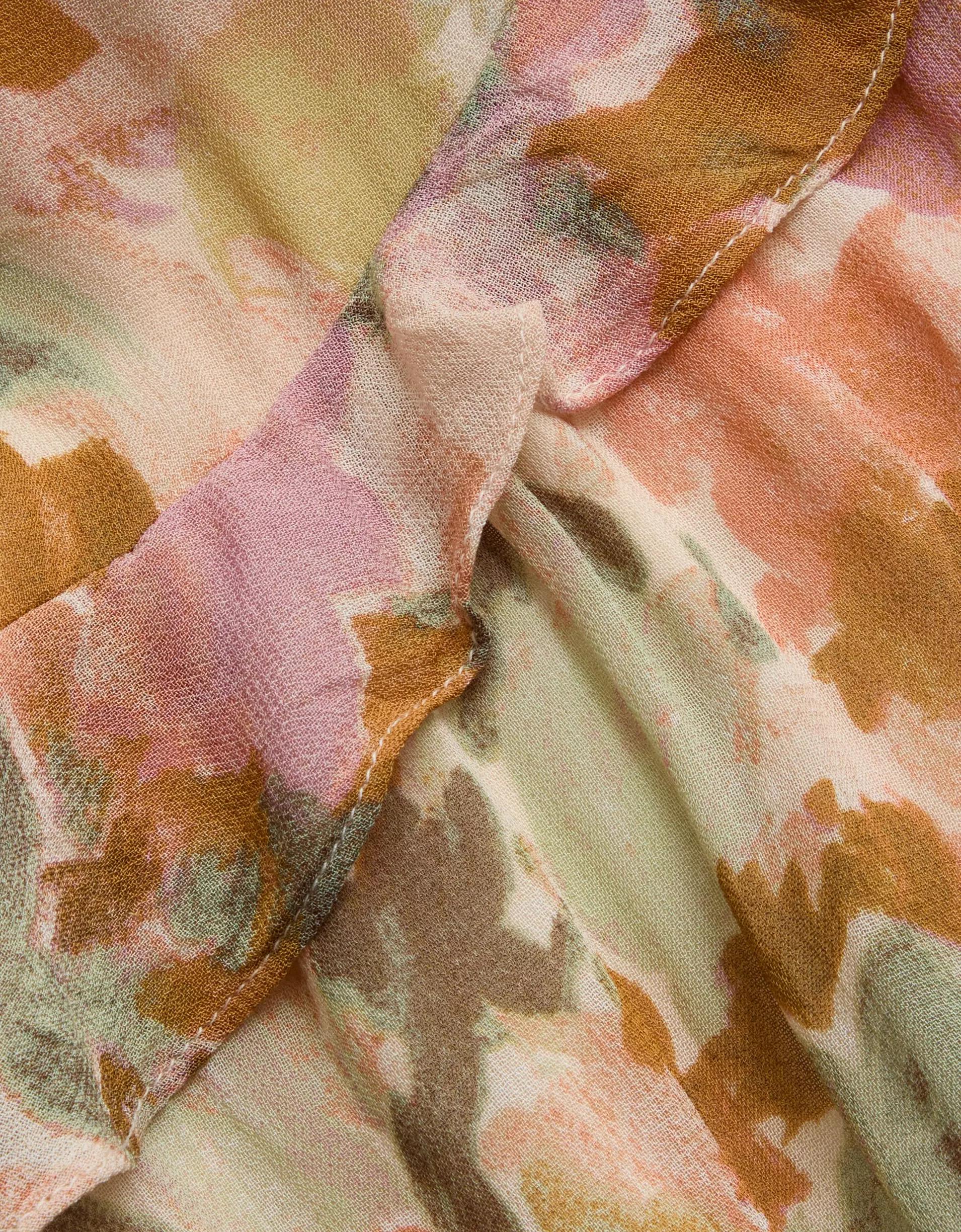 AE77 Premium Ruffled Chiffon Midi Dress Product Image