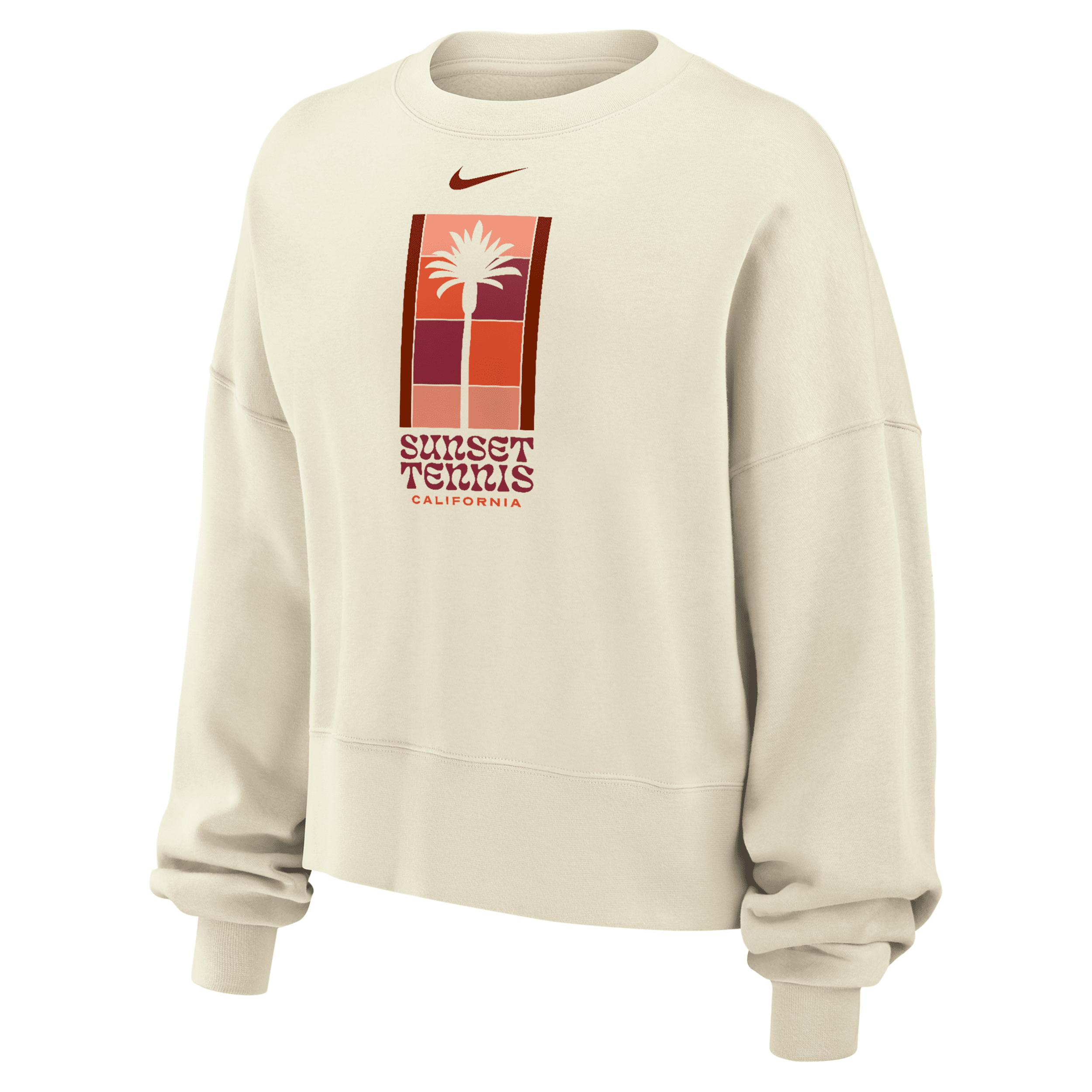 Nike Women's Phoenix Fleece Tennis Crew-Neck Sweatshirt Product Image