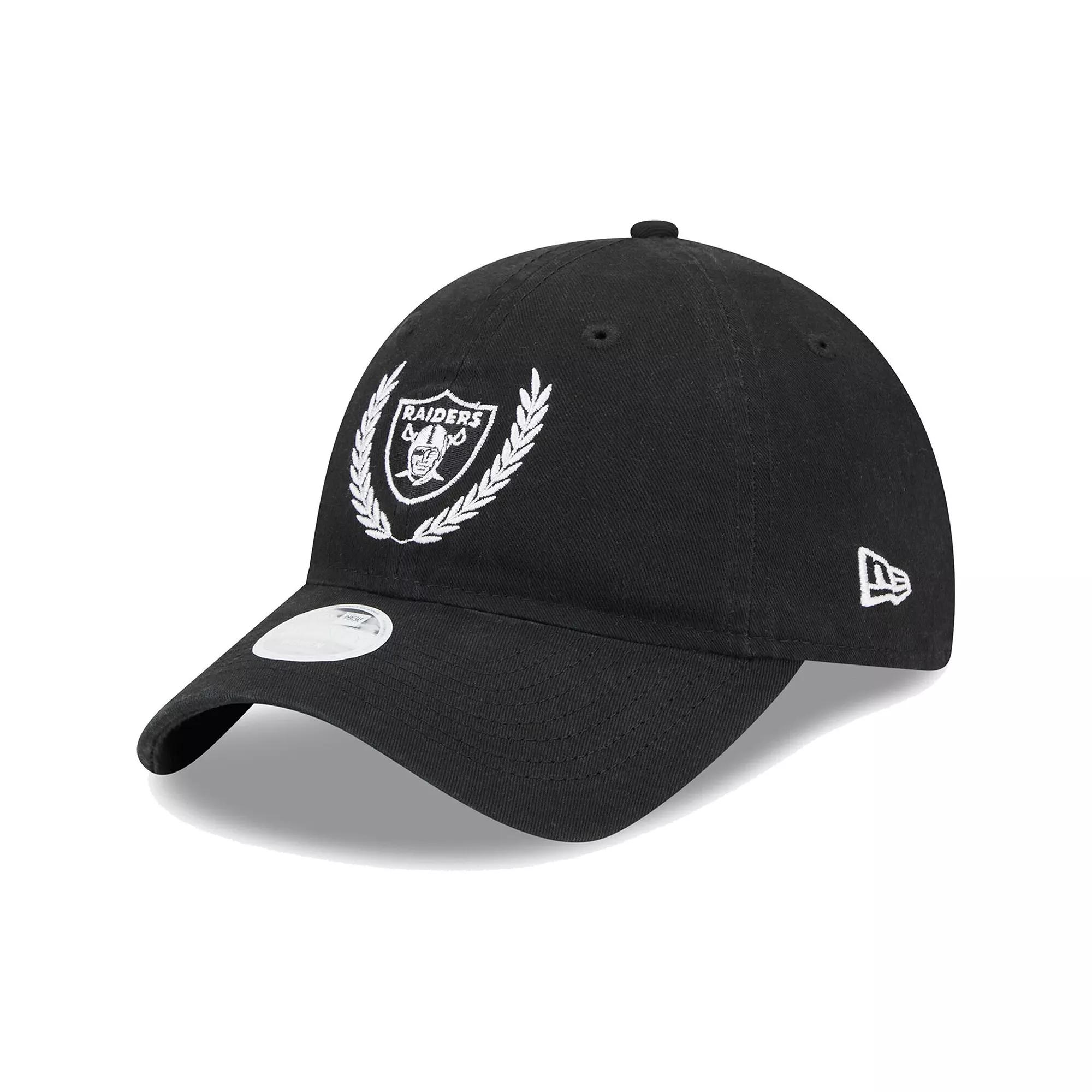 Women's New Era Black Las Vegas Raiders Leaves 9TWENTY Adjustable Hat, Lvr Black Product Image