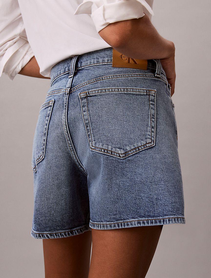 Denim A-Line Shorts Product Image