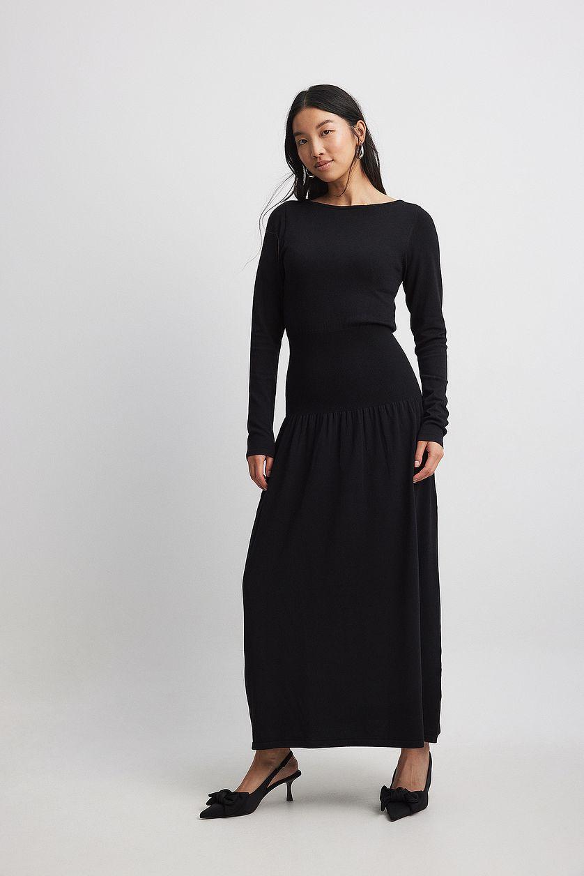 Knitted Waist Detail Maxi Dress Product Image