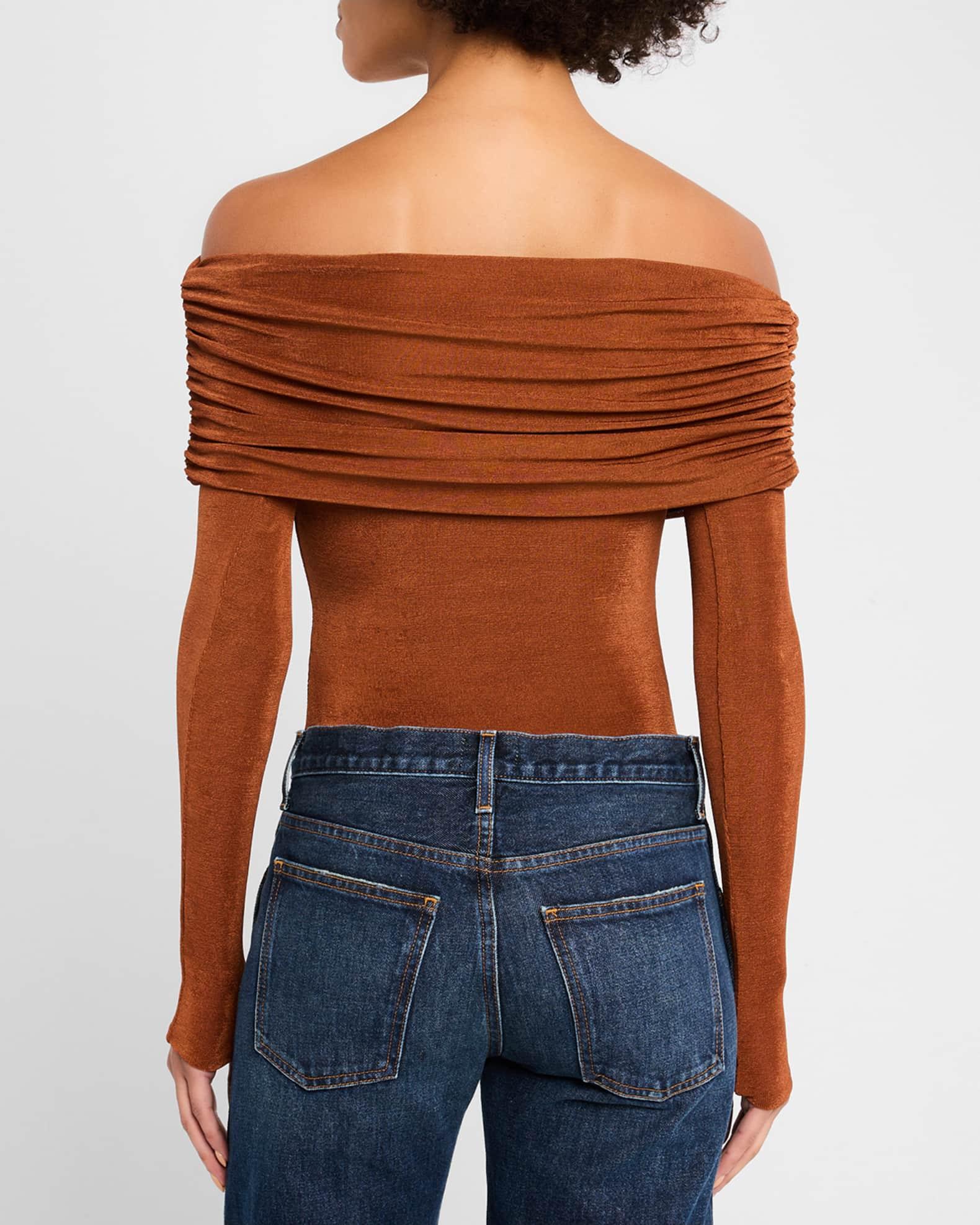 Nora Gathered Off-Shoulder Top Product Image