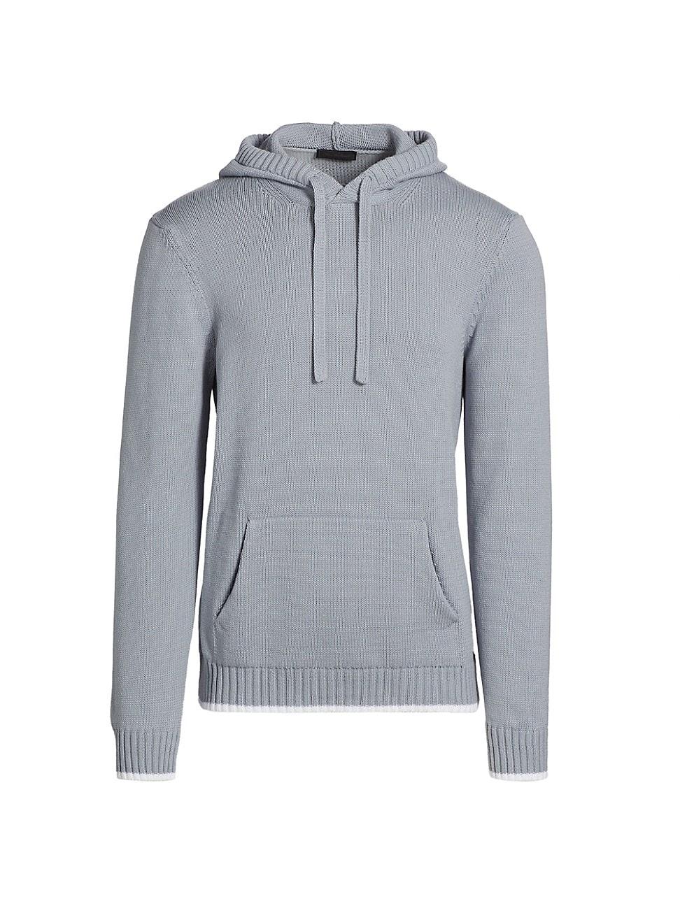 Mens COLLECTION Stretch-Cotton Drawstring Hoodie Product Image
