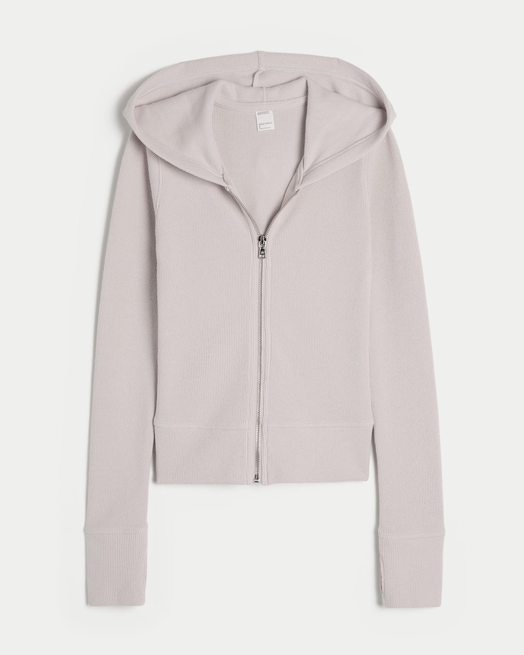 Gilly Hicks Waffle Zip-Up Hoodie Product Image