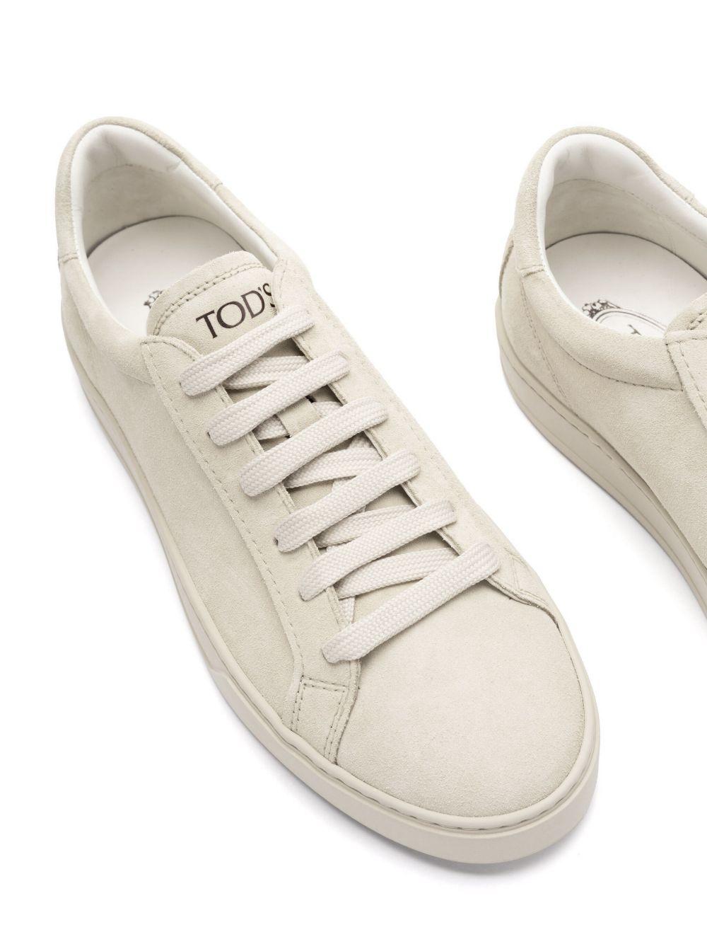 lace-up suede sneakers Product Image