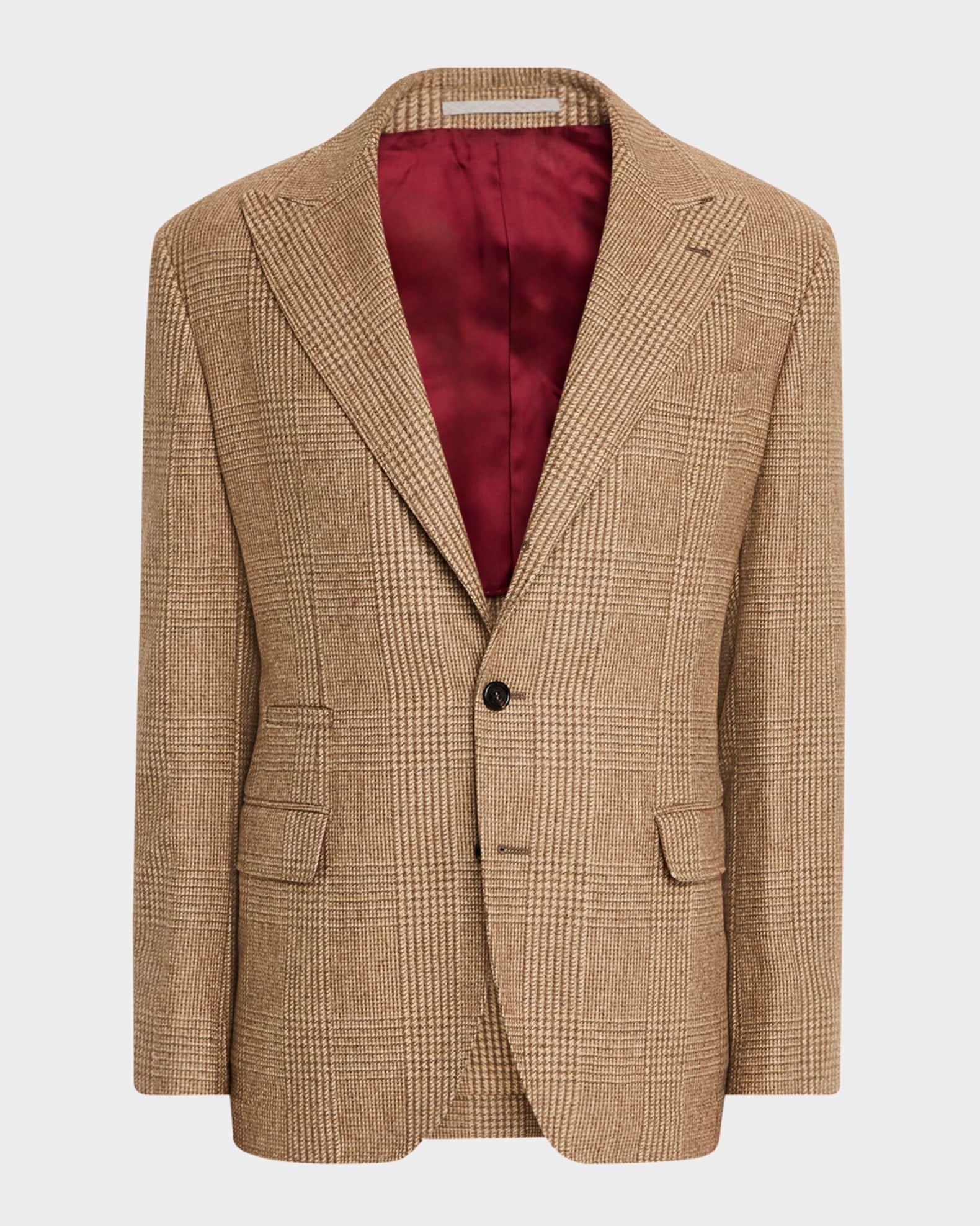 Men's Prince of Wales Single-Breasted Sport Coat Product Image