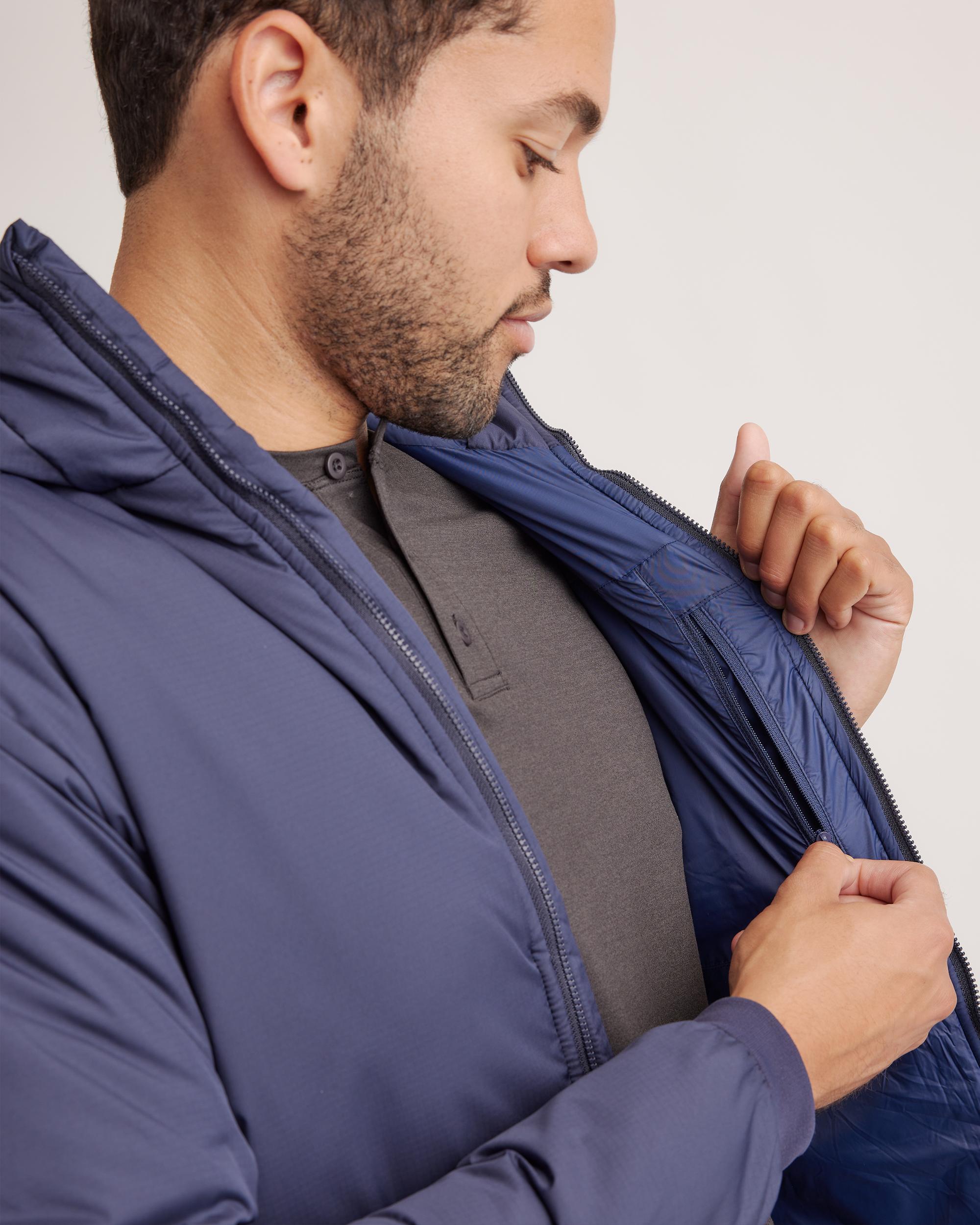 Quince | Men's Hybrid Insulated Lightweight Hooded Jacket 100% Polyester Product Image