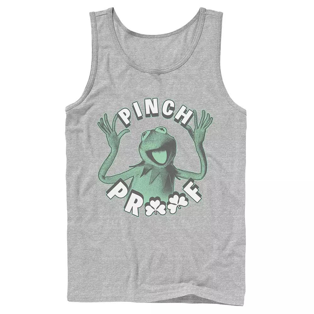 Men's Disney Muppets St. Patrick's Day Kermit The Frog Pinch Proof Tank Top,  Product Image