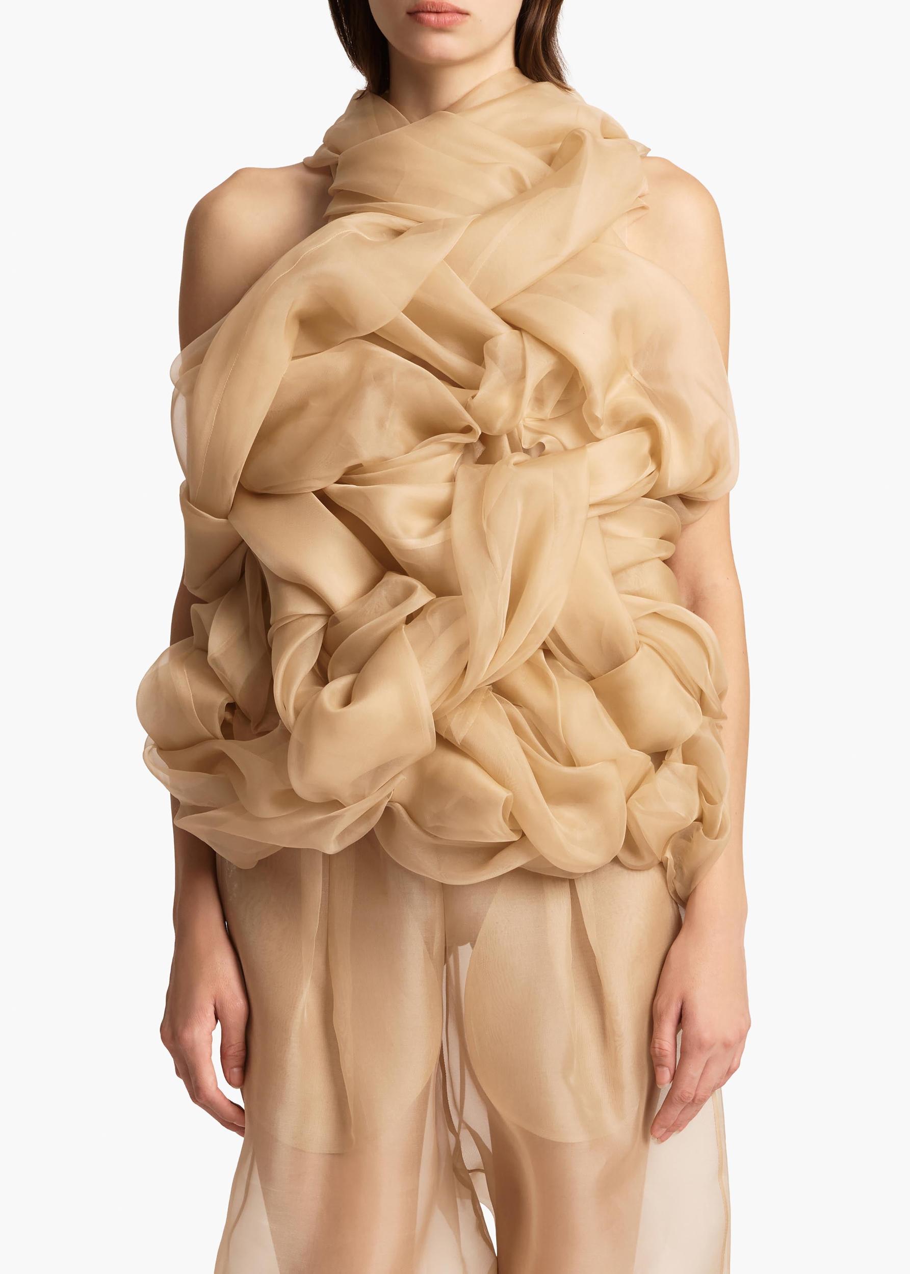 Welles Top in Beige Product Image