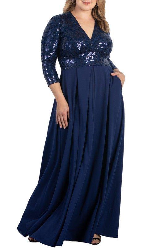 Havana Color Block Maxi Dress - Plus Product Image