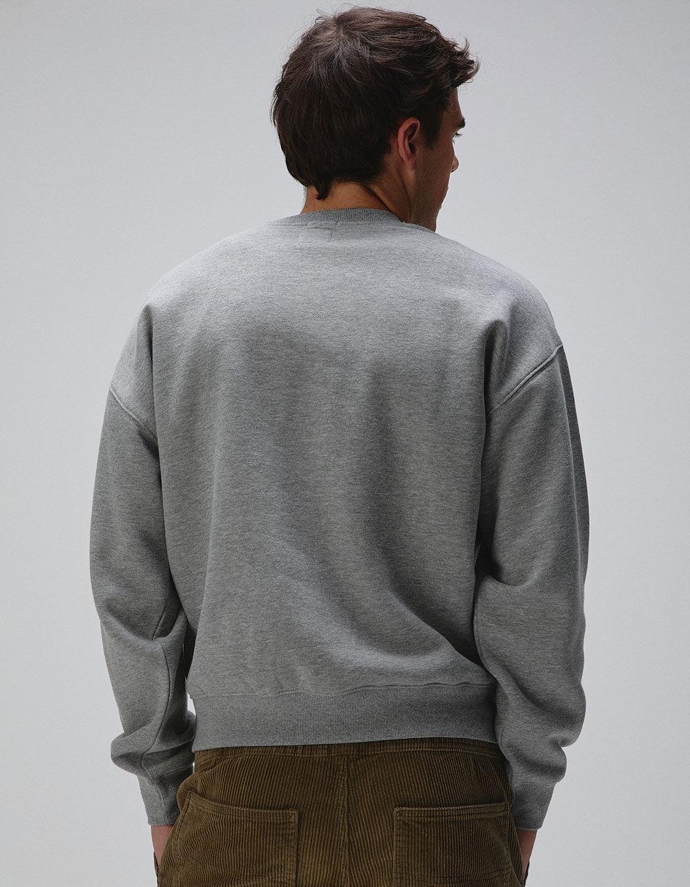 RSQ Mens Oversized Crewneck Sweatshirt - OLIVE Product Image