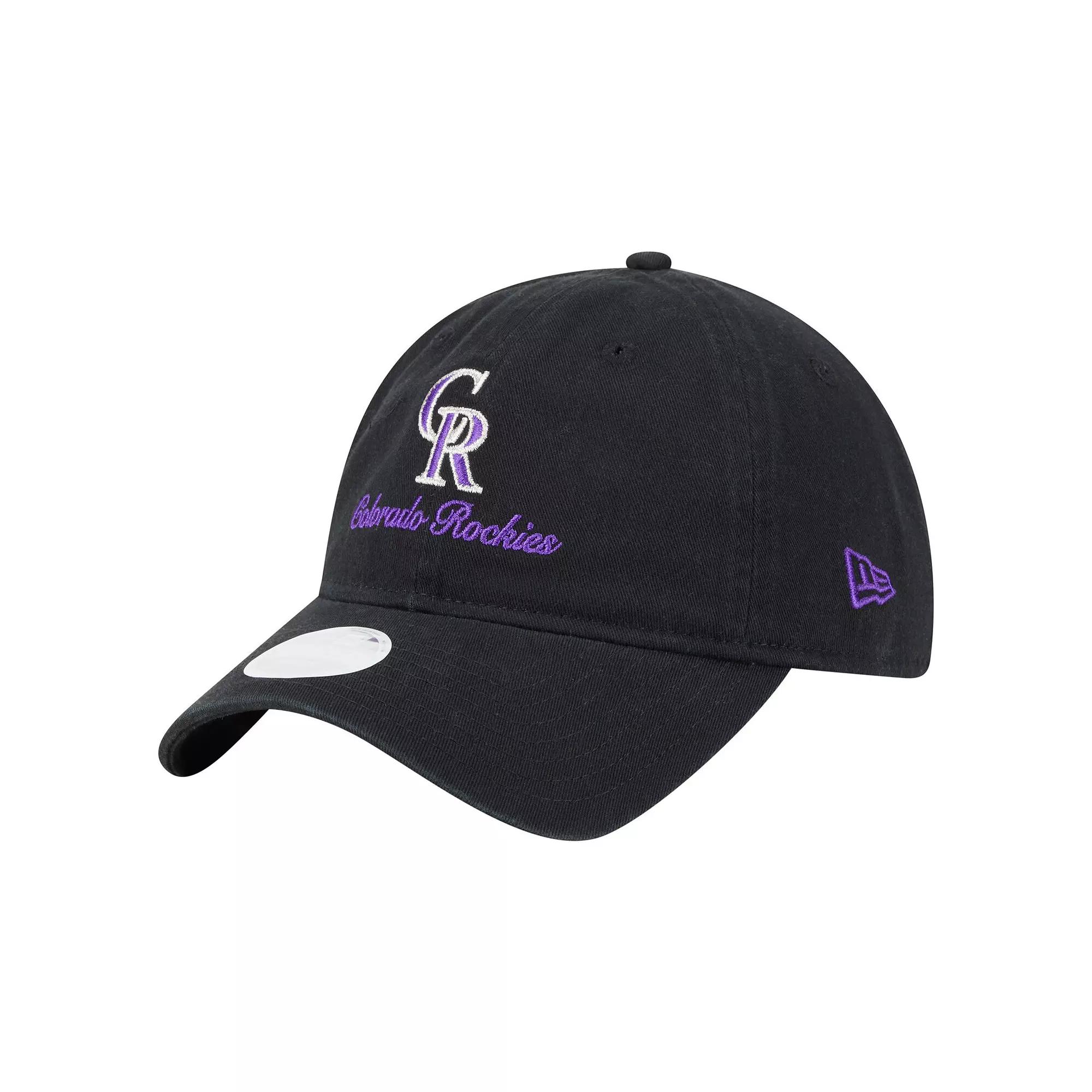 Men's New Era Black Los Angeles Lakers 9FORTY Stock M-Crown Adjustable Hat Product Image