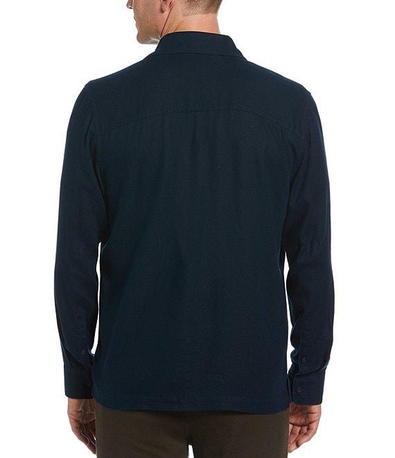 Perry Ellis Linen-Blend Shirt Jacket Product Image