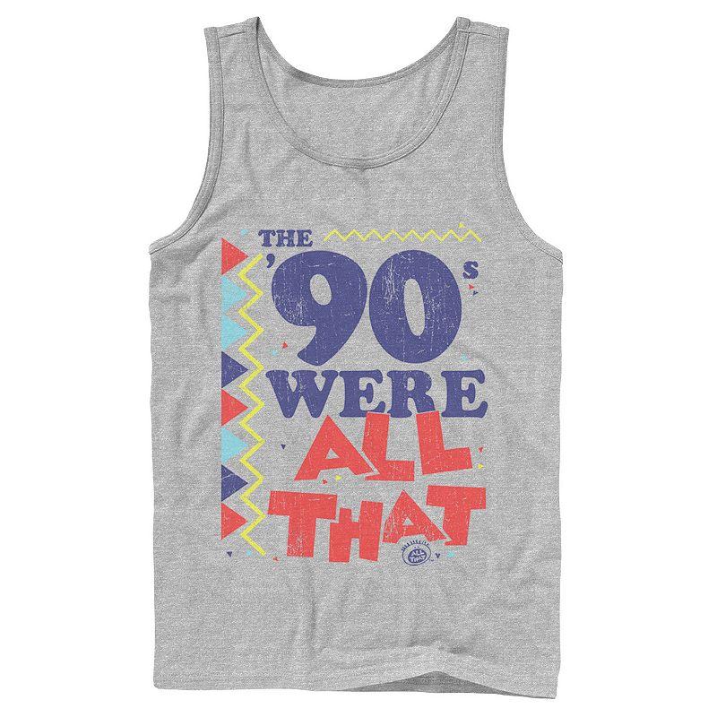 Men's Nickelodeon All That The Nineties Were Retro Poster Graphic Tank Top,  Product Image