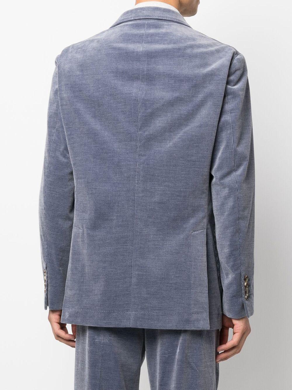 corduroy double-breasted suit jacket Product Image