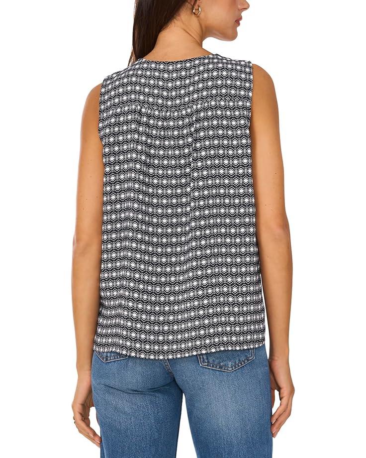 Crew Neck Tank With Scallops Product Image