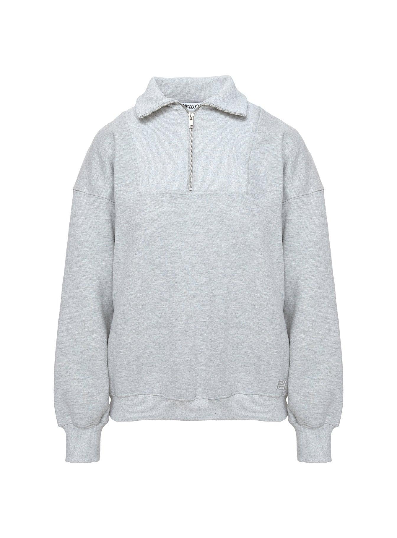 Dream Fleece Quarter Zip Sweatshirt Grey Marle Product Image