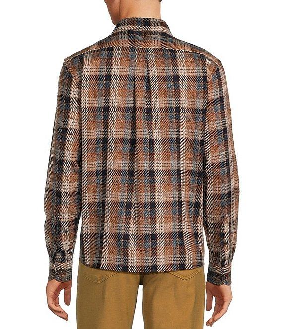 Rowm Long Sleeve Jaspe Large Plaid Button Down Sport Shirt Product Image