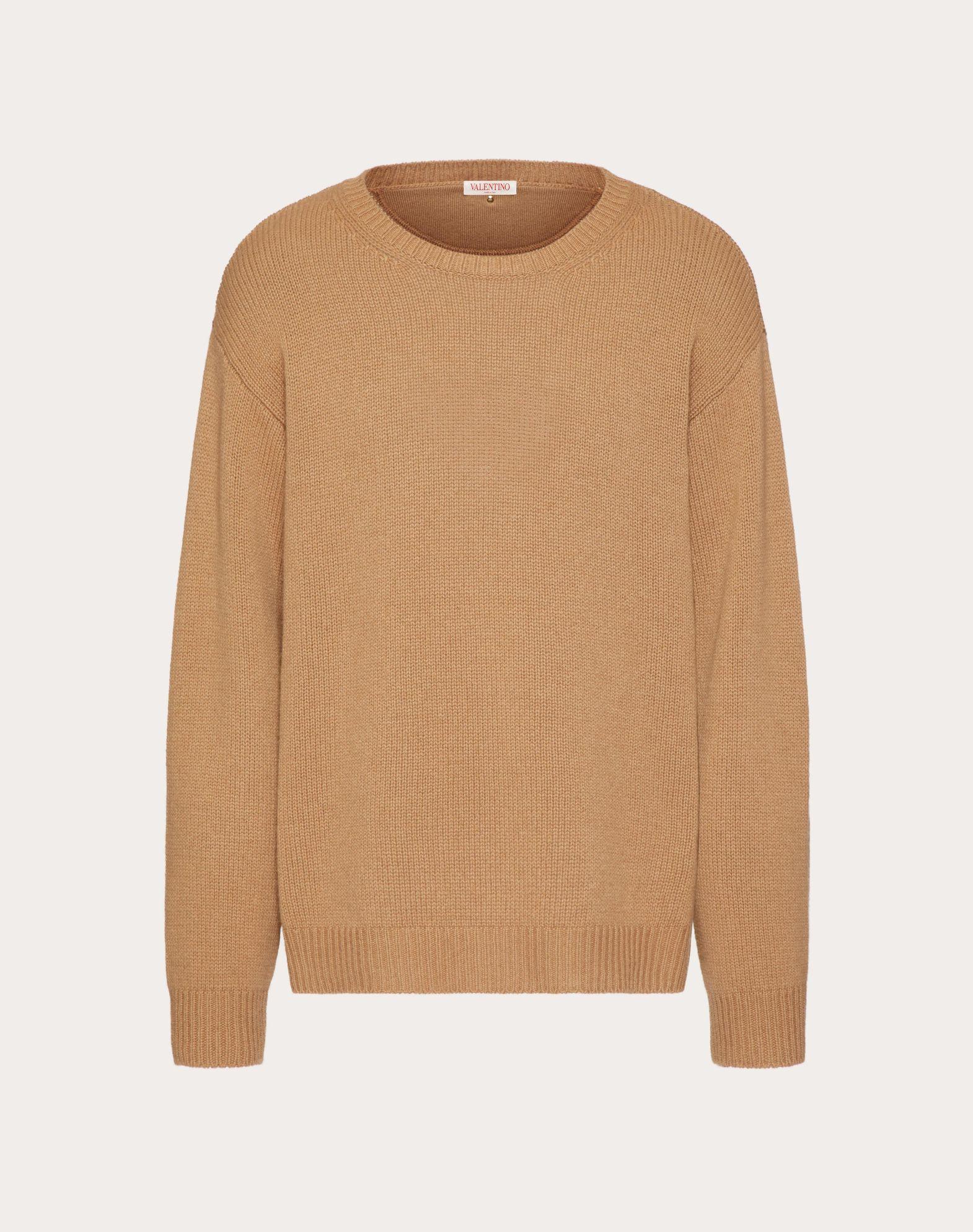 Cashmere Crewneck Sweater With Stud Product Image