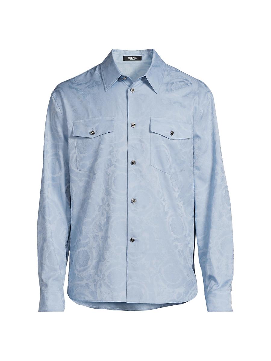 Men's Barocco Jacquard Sport Shirt Product Image